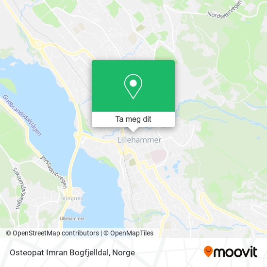Osteopat Imran Bogfjelldal kart