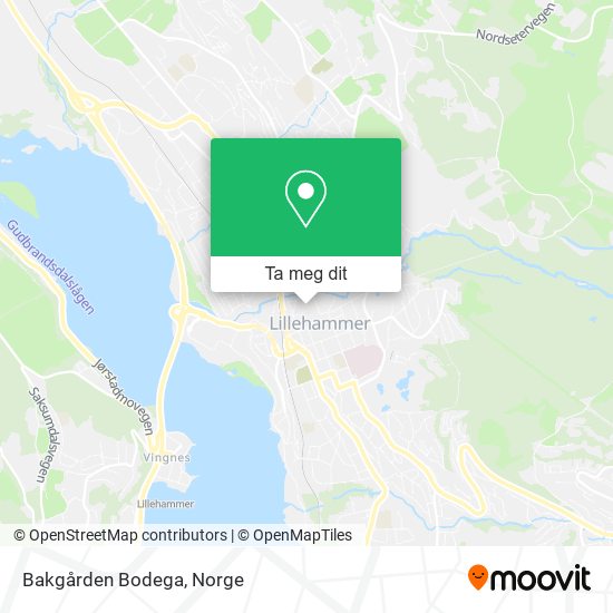 Bakgården Bodega kart