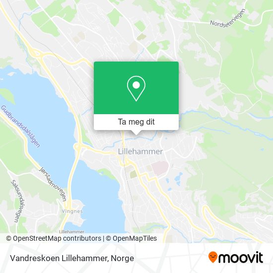 Vandreskoen Lillehammer kart
