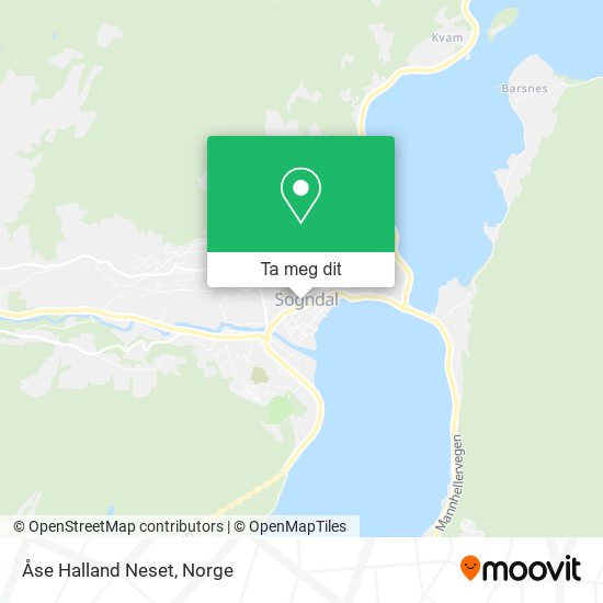 Åse Halland Neset kart