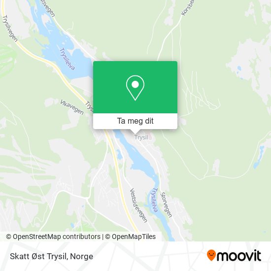 Skatt Øst Trysil kart