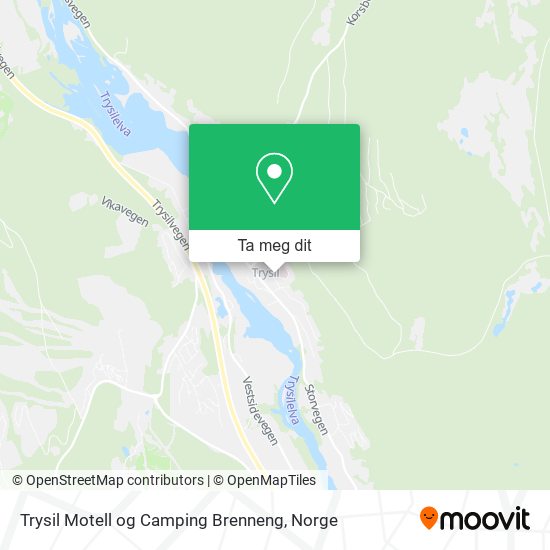 Trysil Motell og Camping Brenneng kart