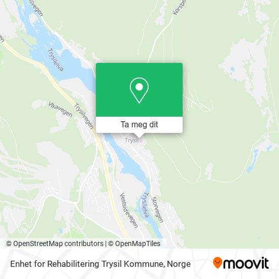 Enhet for Rehabilitering Trysil Kommune kart