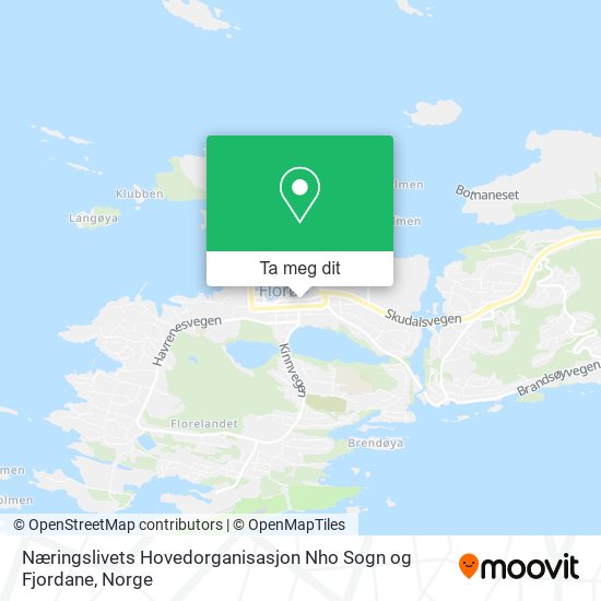 Næringslivets Hovedorganisasjon Nho Sogn og Fjordane kart