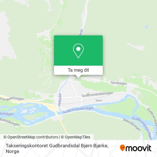 Takseringskontoret Gudbrandsdal Bjørn Bjørke kart