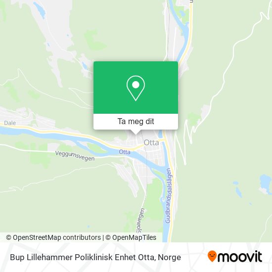 Bup Lillehammer Poliklinisk Enhet Otta kart