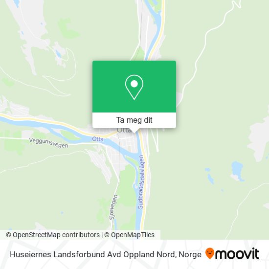 Huseiernes Landsforbund Avd Oppland Nord kart