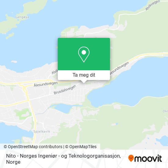 Nito - Norges Ingeniør - og Teknologorganisasjon kart