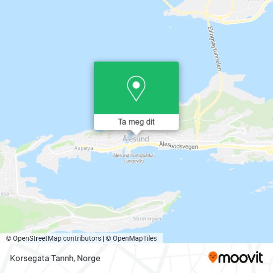 Korsegata Tannh kart
