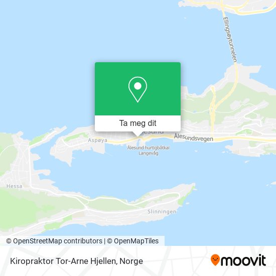 Kiropraktor Tor-Arne Hjellen kart