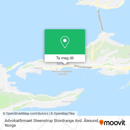 Advokatfirmaet Steenstrup Stordrange Avd. Ålesund kart