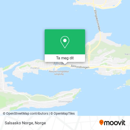 Salsasko Norge kart
