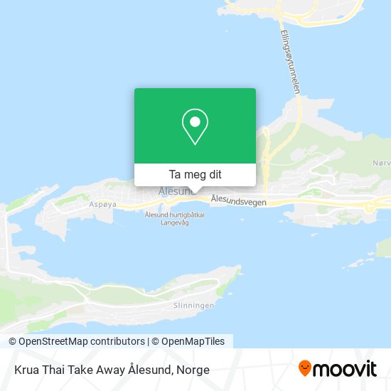 Krua Thai Take Away Ålesund kart
