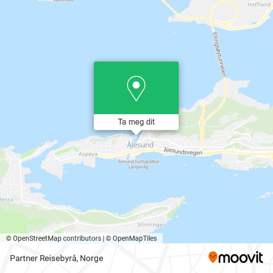 Partner Reisebyrå kart