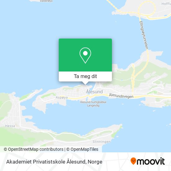 Akademiet Privatistskole Ålesund kart