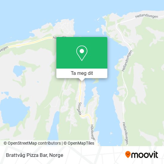 Brattvåg Pizza Bar kart