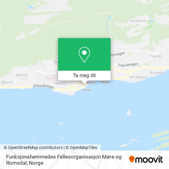 Funksjonshemmedes Fellesorganisasjon Møre og Romsdal kart