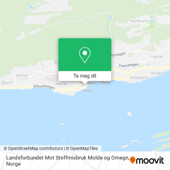 Landsforbundet Mot Stoffmisbruk Molde og Omegn kart