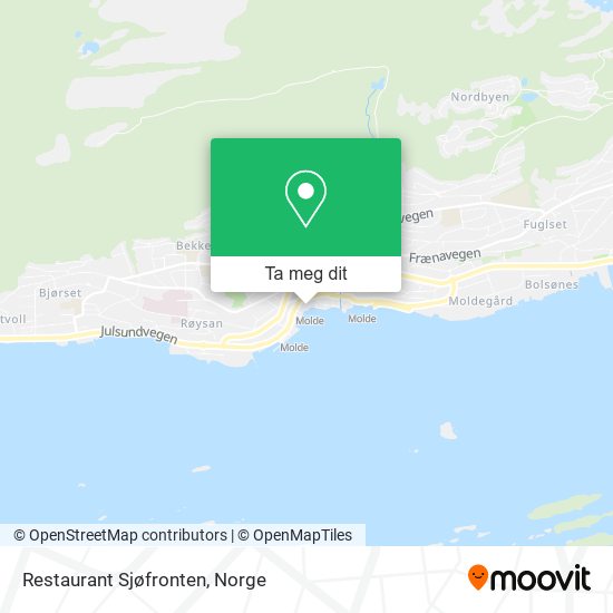 Restaurant Sjøfronten kart