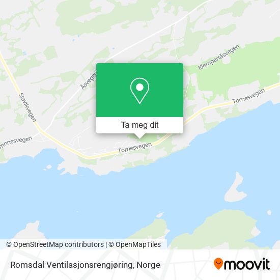Romsdal Ventilasjonsrengjøring kart