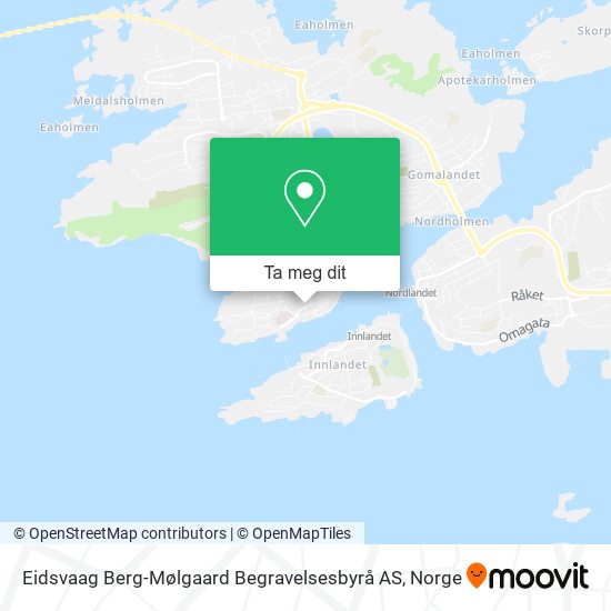 Eidsvaag Berg-Mølgaard Begravelsesbyrå AS kart
