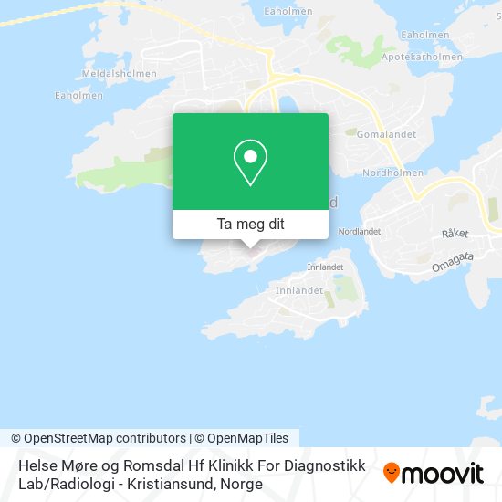 Helse Møre og Romsdal Hf Klinikk For Diagnostikk Lab / Radiologi - Kristiansund kart