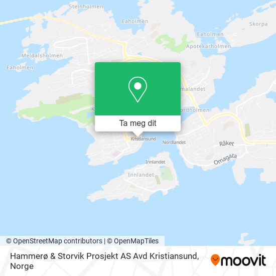 Hammerø & Storvik Prosjekt AS Avd Kristiansund kart