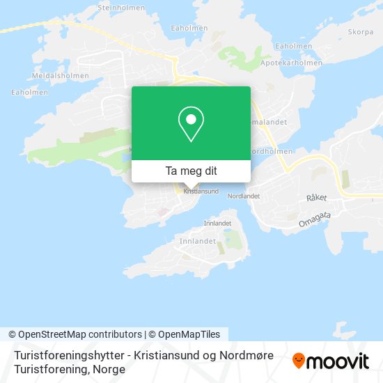 Turistforeningshytter - Kristiansund og Nordmøre Turistforening kart