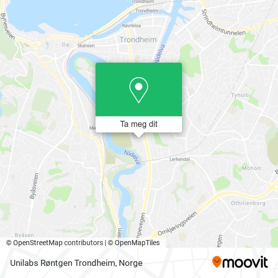 Unilabs Røntgen Trondheim kart