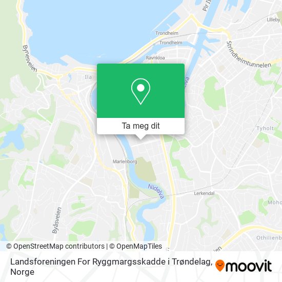 Landsforeningen For Ryggmargsskadde i Trøndelag kart