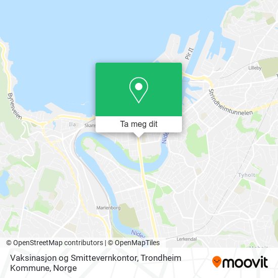 Vaksinasjon og Smittevernkontor, Trondheim Kommune kart
