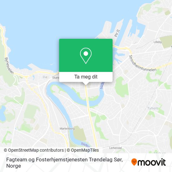 Fagteam og Fosterhjemstjenesten Trøndelag Sør kart