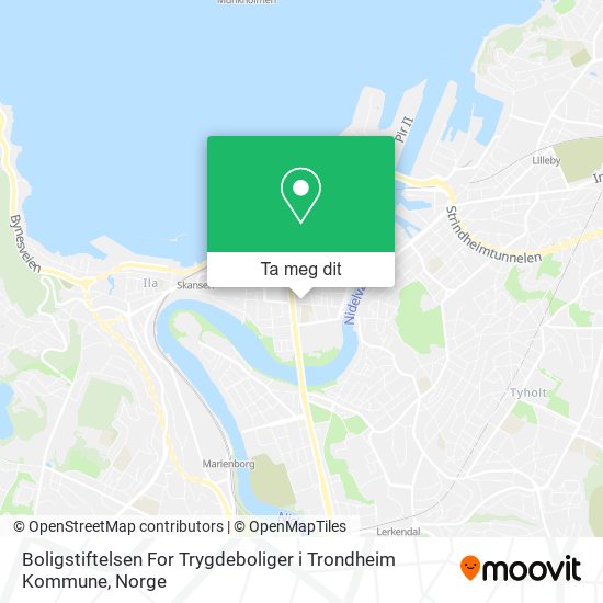 Boligstiftelsen For Trygdeboliger i Trondheim Kommune kart