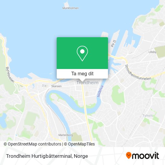 Trondheim Hurtigbåtterminal kart