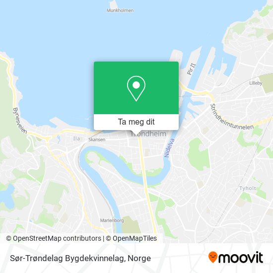 Sør-Trøndelag Bygdekvinnelag kart