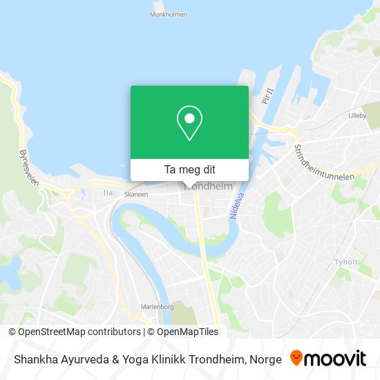 Shankha Ayurveda & Yoga Klinikk Trondheim kart