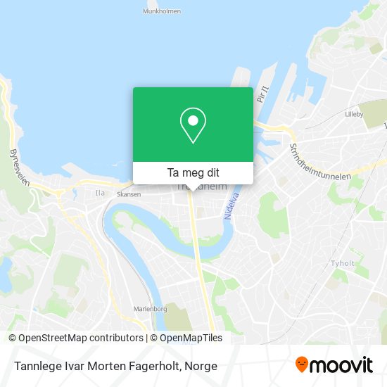 Tannlege Ivar Morten Fagerholt kart