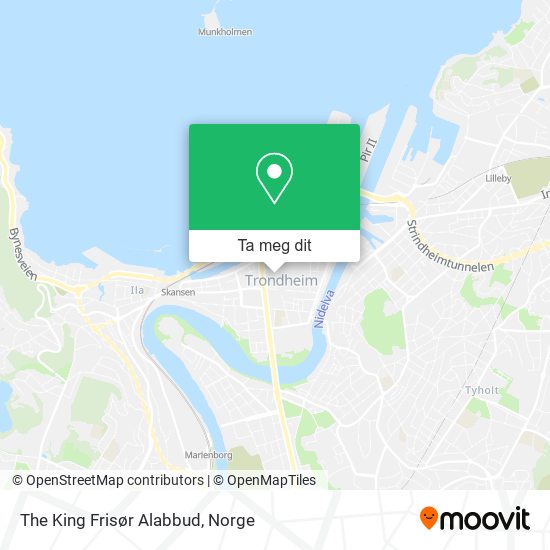 The King Frisør Alabbud kart