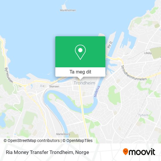 Ria Money Transfer Trondheim kart