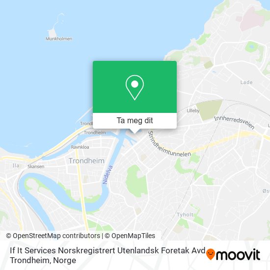 If It Services Norskregistrert Utenlandsk Foretak Avd Trondheim kart