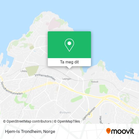 Hjem-Is Trondheim kart