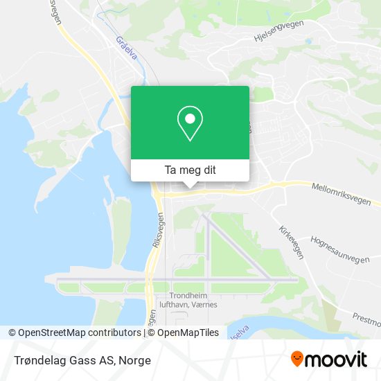 Trøndelag Gass AS kart