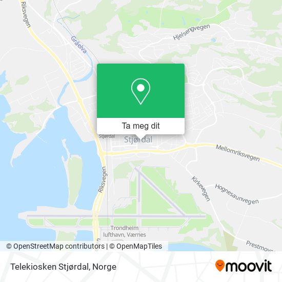 Telekiosken Stjørdal kart