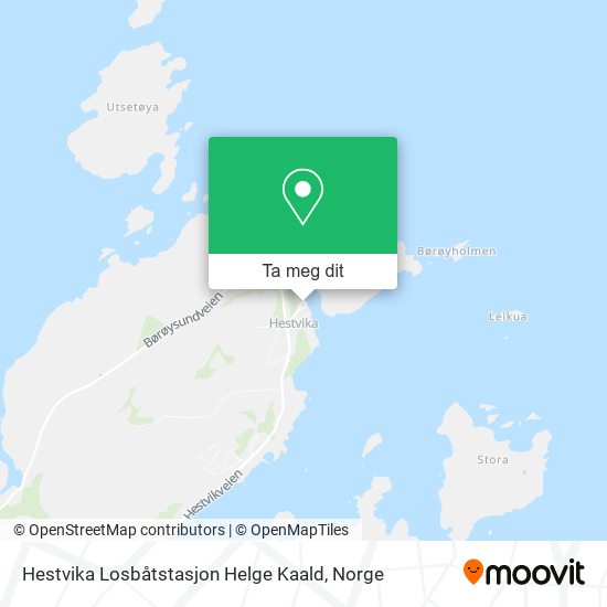 Hestvika Losbåtstasjon Helge Kaald kart