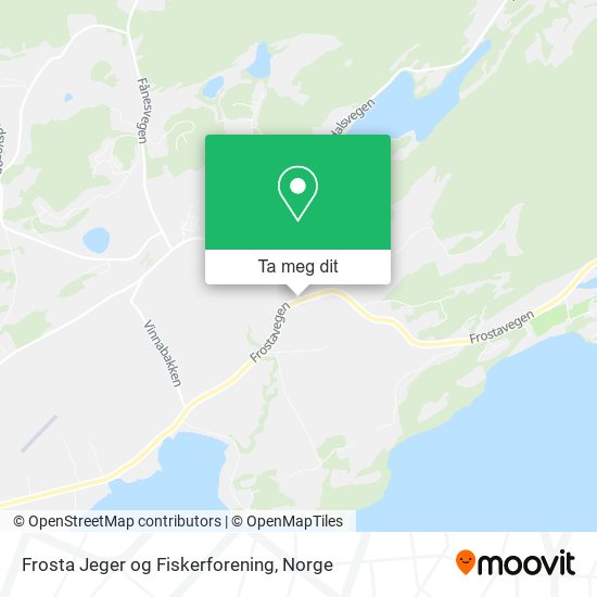 Frosta Jeger og Fiskerforening kart