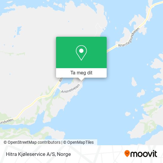 Hitra Kjøleservice A/S kart