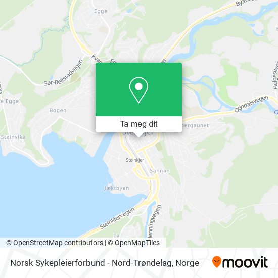 Norsk Sykepleierforbund - Nord-Trøndelag kart