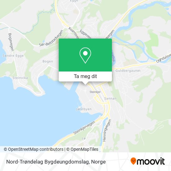 Nord-Trøndelag Bygdeungdomslag kart
