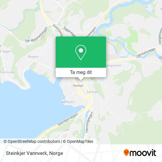 Steinkjer Vannverk kart