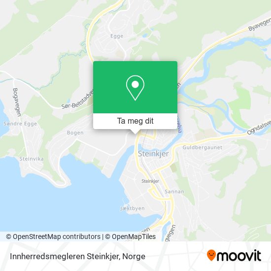 Innherredsmegleren Steinkjer kart